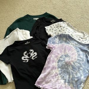6 Hollister tops Size XS